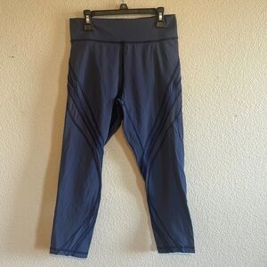 Lululemon Never Still Crop 21" Leggings Cadet Blue size 8‎